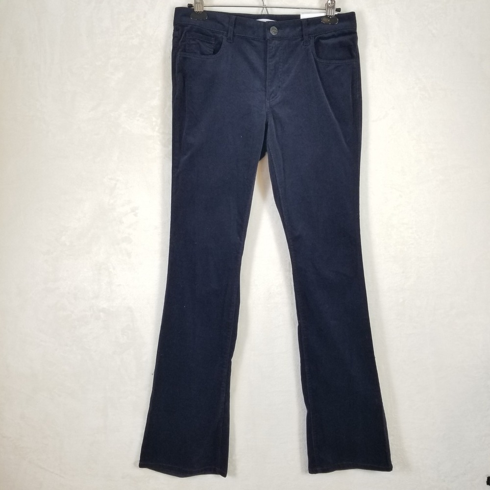 LOFT‎ Curvy Boot Corduroy Pants Navy Blue Size 6 28 NWT 477239